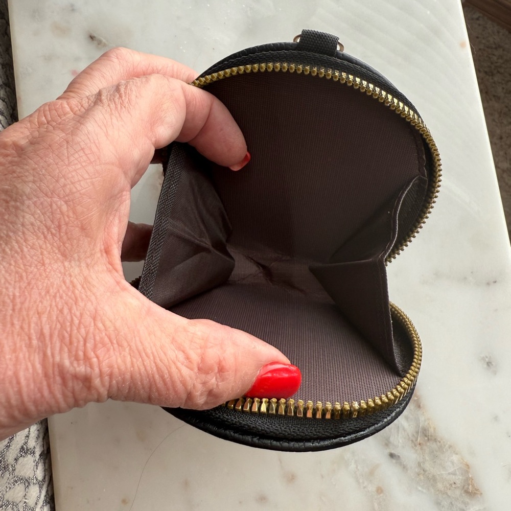 Upcycled Black Pouch Accessory - Picture 4 of 5